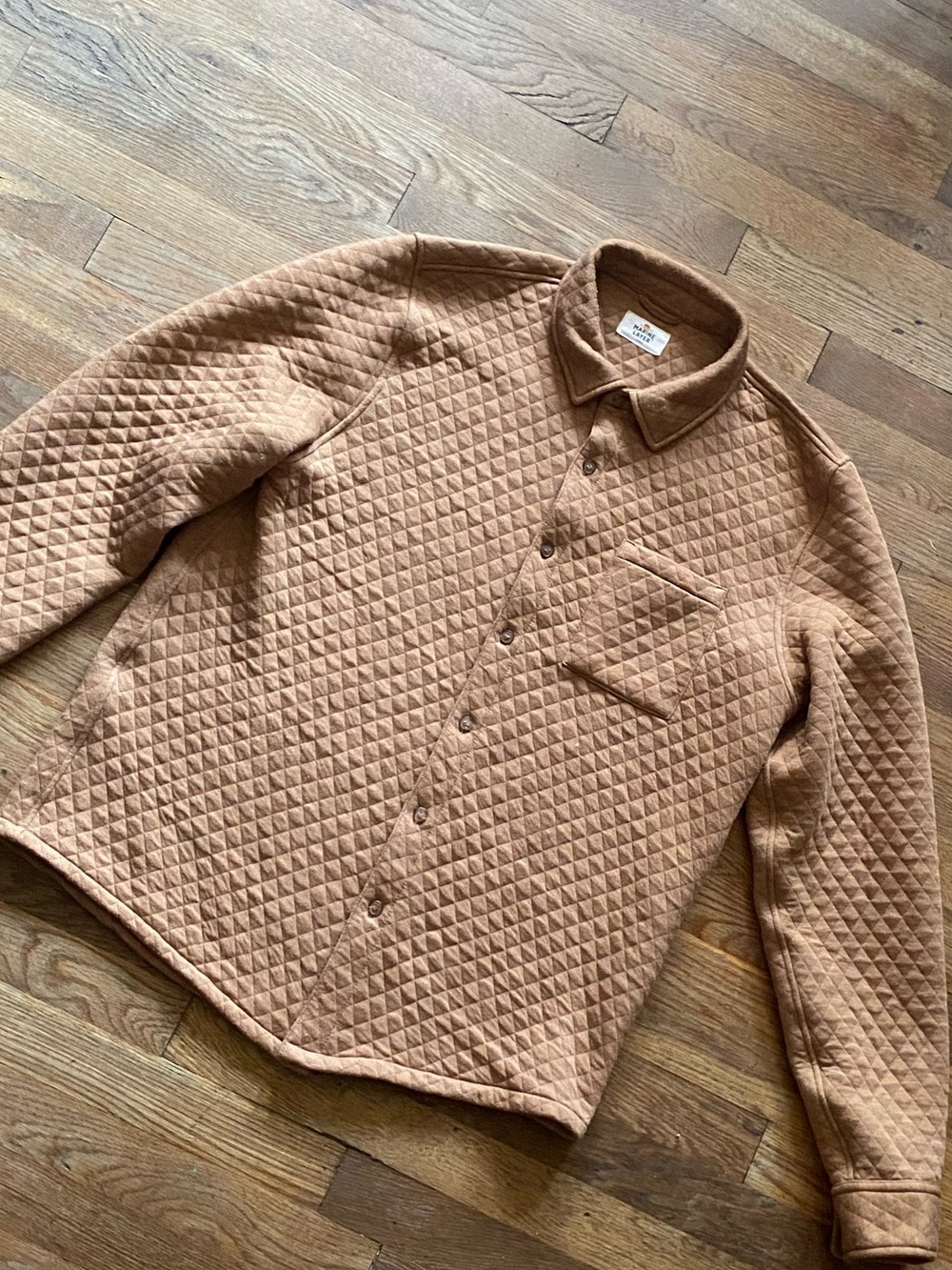 Marine Layer Custom Cut & Sew Corbet Quilted Overshirt - Picture 3 of 11